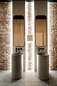 Напольная раковина Туба, чаша конус