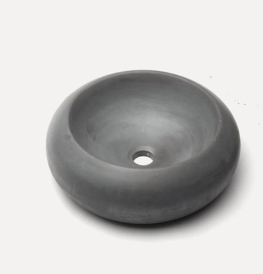 Бетонная раковина RONDO серый