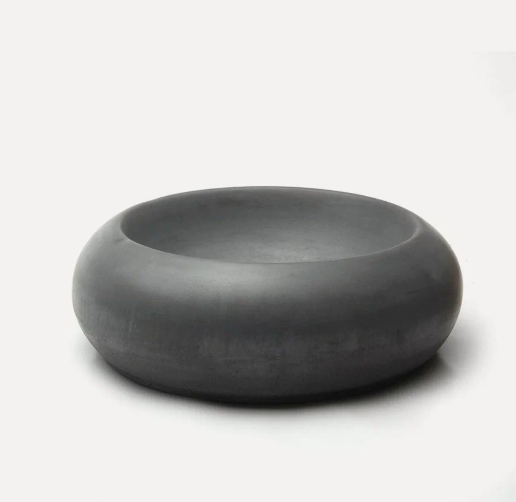 Бетонная раковина RONDO серый