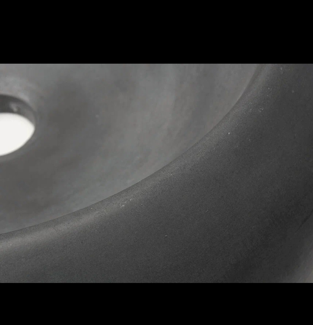 Бетонная раковина RONDO серый