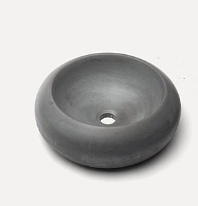 Бетонная раковина RONDO серый
