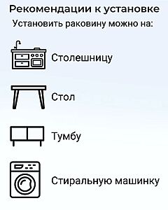 Бетонная раковина LAGUNA сапфир