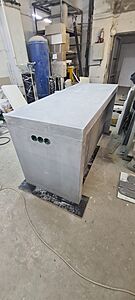 Кухонные острова из бетона