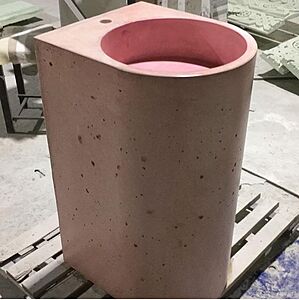 Напольная раковина Туба c полкой