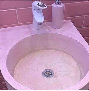 Напольная раковина Туба c полкой