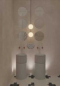 Напольная раковина Туба с фигурной чашей