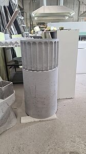 Напольная раковина Туба с фигурной чашей