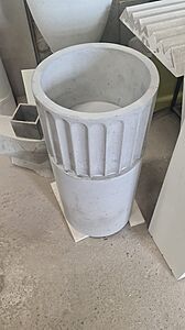 Напольная раковина Туба с фигурной чашей