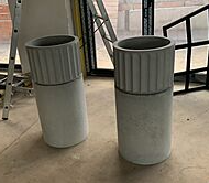 Напольная раковина Туба с фигурной чашей