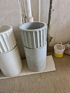 Напольная раковина Туба с фигурной чашей