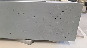 Раковина из бетона подвесная с боковым краном