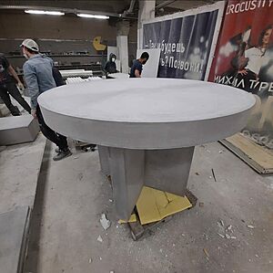 Столешница из фибробетона круглая