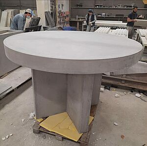 Столешница из фибробетона круглая