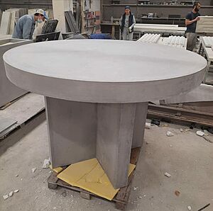 Столешница из фибробетона круглая