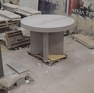 Столешница из фибробетона круглая
