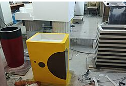 Цветные раковины/ мойки из бетона