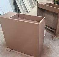 Цветные раковины/ мойки из бетона