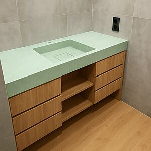 Цветные раковины/ мойки из бетона