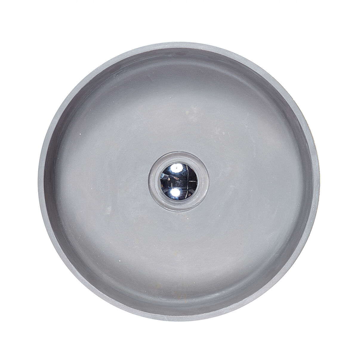 Бетонная раковина Wheel круглая 450 мм с наладкой, зеленая