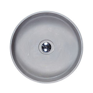 Бетонная раковина Wheel круглая 450 мм с наладкой, зеленая